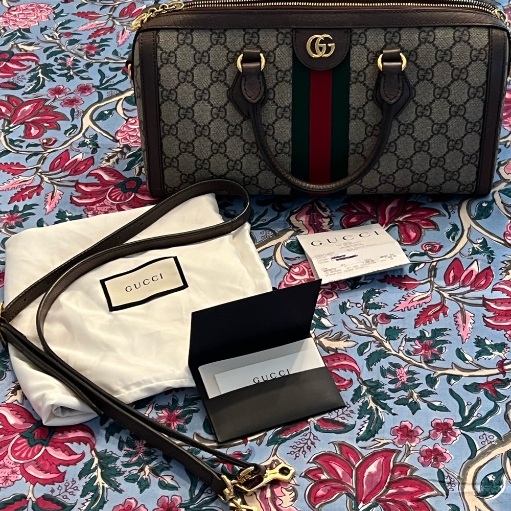 NOT FOR SALE Gucci GG Supreme Medium Boston Bag